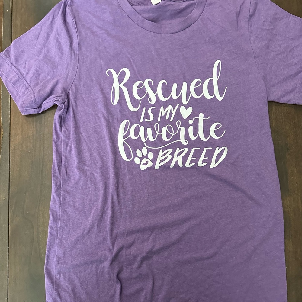 Aknvas Purple Tee with White Tag